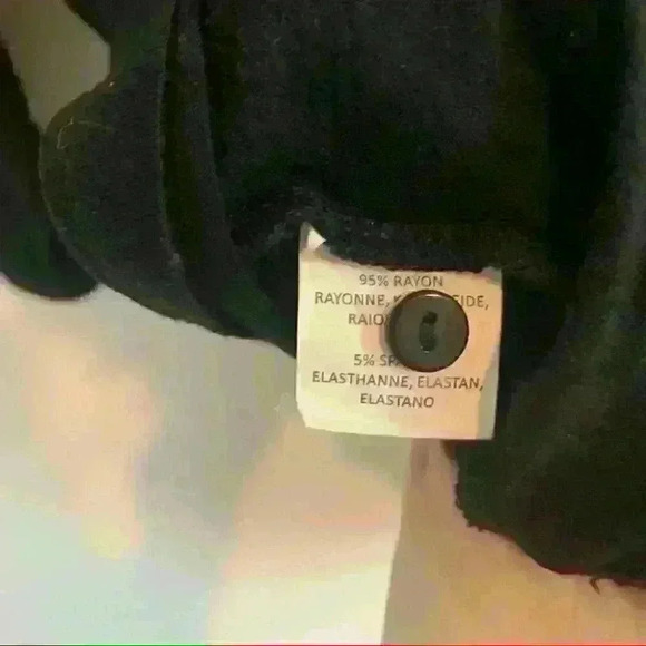 Anthropologie Black Deletta Desi Embroidered Lace 3/4 Sleeve XS babydoll Tunic - Picture 15 of 15